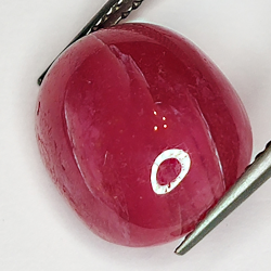 10.93ct Rubis cabochon coussin 13.7x11.0mm