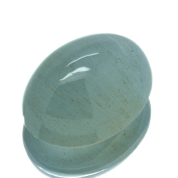 10,93 ct. Aquamarine Cat's eye Oval Cabochon Cut