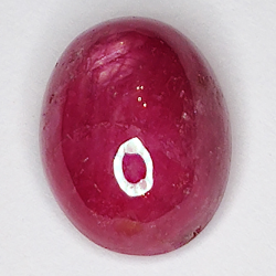 7.25ct Rubino Stella cabochon ovale 11.4x8.9mm