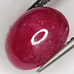 7.25ct Rubis Étoilé cabochon ovale 11.4x8.9mm