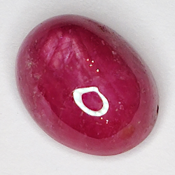 7.25ct Ruby Star cabochon oval 11.4x8.9mm