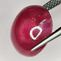 12.70ct Ruby cabochon oval 12.1x11.2mm