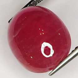 12.28ct Rubino cabochon ovale 14.0x10.8mm