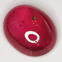 10.66ct Rubin cabochon oval 13.7x11.0mm