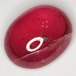 10.66ct Rubin cabochon oval 13.7x11.0mm