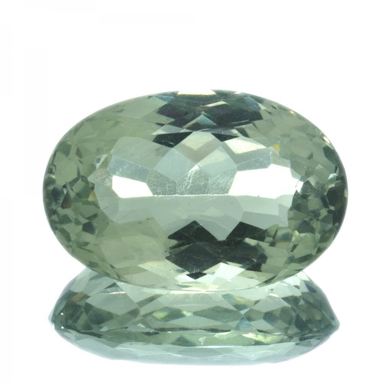 21,38ct Prasiolite Taille Ovale 22,40x14,90mm