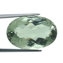 21.38ct Prasiolite Oval cut 22.40x14.90mm