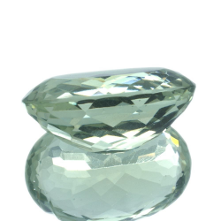 21.38ct Prasiolite Oval cut 22.40x14.90mm