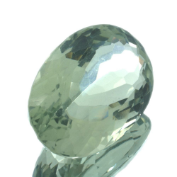 21,38ct Prasiolite Taille Ovale 22,40x14,90mm