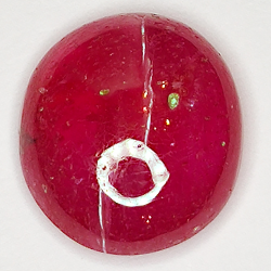 8.52ct Rubis cabochon ovale 13.3x11.8mm