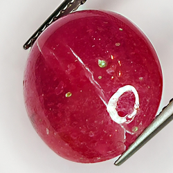 8.52ct Ruby cabochon oval 13.3x11.8mm