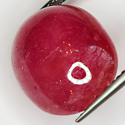 16.48ct Ruby cabochon oval 16.7x13.3mm