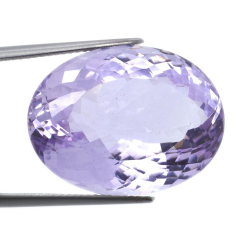 34,07 ct französischer rosa Amethyst im Ovalschliff, 23,75 x 18,06 mm