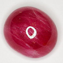 17.44ct Rubin cabochon oval 14.7x12.8mm