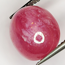 10.55ct Rubin cabochon oval 12.9x10.8mm