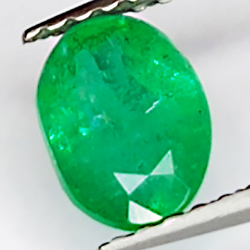 0.96ct Emerald oval cut 6.8x5.0mm