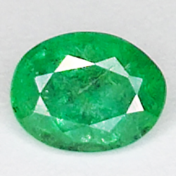 1.27ct Smaragd ovalschliff 7.6x5.9mm