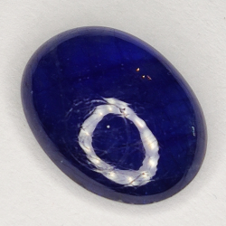 6.45ct Blauer Saphir cabochon oval 13.1x9.9mm