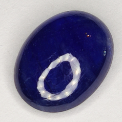 6.45ct Blue Sapphire cabochon oval 13.1x9.9mm