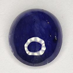 4.70ct Blauer Saphir cabochon oval 11.0x9.5mm