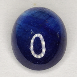 5.74ct Blauer Saphir cabochon oval 11.7x9.5mm