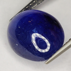 6.35ct Blue Sapphire cabochon oval 11.8x9.3mm