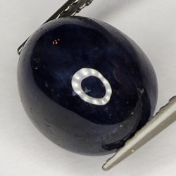 6.00ct Blauer Saphir cabochon oval 10.2x8.4mm