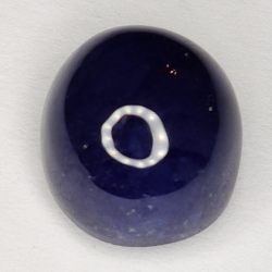 10.99ct Blauer Saphir cabochon oval 11.4x10.4mm