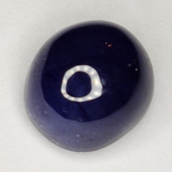 10.99ct Blue Sapphire cabochon oval 11.4x10.4mm