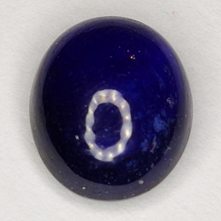 4.20ct Zaffiro Blu cabochon ovale 9.9x8.1mm