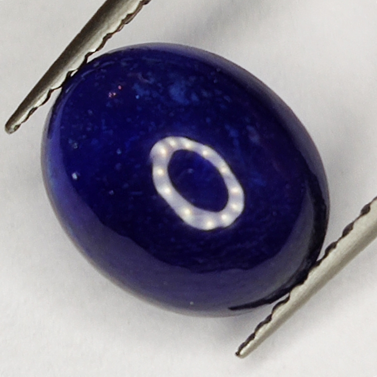 4.20ct Zaffiro Blu cabochon ovale 9.9x8.1mm