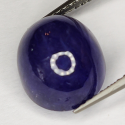 8.92ct Blauer Saphir cabochon oval 11.0x9.5mm