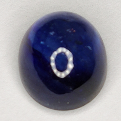 4.96ct Blauer Saphir cabochon oval 9.5x8.2mm