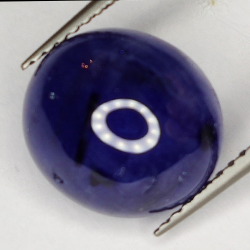 7.78ct Zaffiro Blu cabochon ovale 11.3x10.2mm