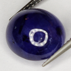 7.78ct Bleu Saphir cabochon ovale 11.3x10.2mm