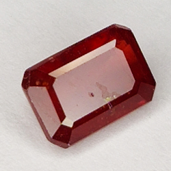 2.00ct Ruby emerald cut 7.7x5.4mm