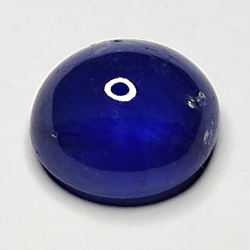 5.72ct Blauer Saphir cabochon oval 10.5x9.1mm