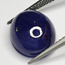 8.10ct Blauer Saphir cabochon oval 11.8x9.9mm