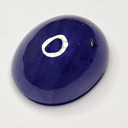 7.28ct Bleu Saphir cabochon ovale 11.9x9.5mm