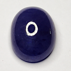 6.06ct Bleu Saphir cabochon ovale 11.8x9.2mm