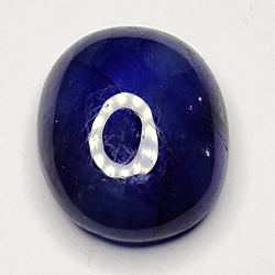 6.33ct Bleu Saphir cabochon ovale 12.1x9.6mm