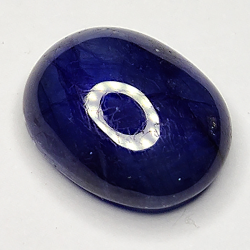 6.33ct Blauer Saphir cabochon oval 12.1x9.6mm