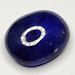 6.33ct Blauer Saphir cabochon oval 12.1x9.6mm