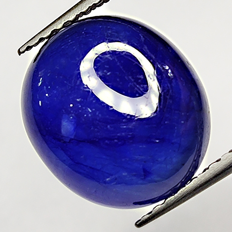 6.64ct Blue Sapphire cabochon oval 11.2x9.8mm