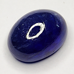 4.54ct Blauer Saphir cabochon oval 10.3x7.3mm