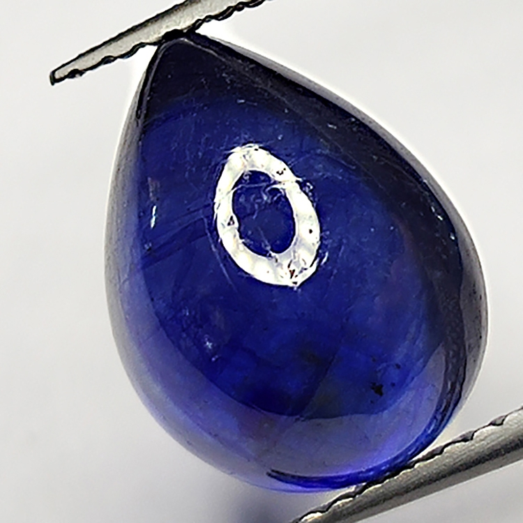 7.86ct Saphir Bleu cabochon poire 11.9x9.0mm