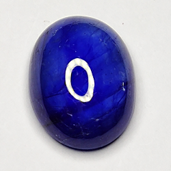 3.83ct Zaffiro Blu cabochon ovale 11.0x8.1mm