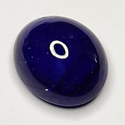 3.37ct Bleu Saphir cabochon ovale 9.3x7.9mm