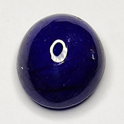 3.37ct Blue Sapphire cabochon oval 9.3x7.9mm