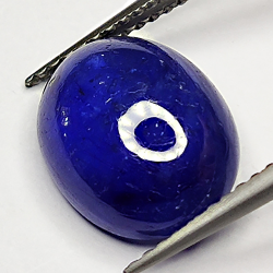 6.12ct Blue Sapphire cabochon oval 11.8x9.4mm